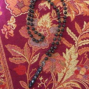 Vintage Bohemian Beaded Necklace • 32 inch